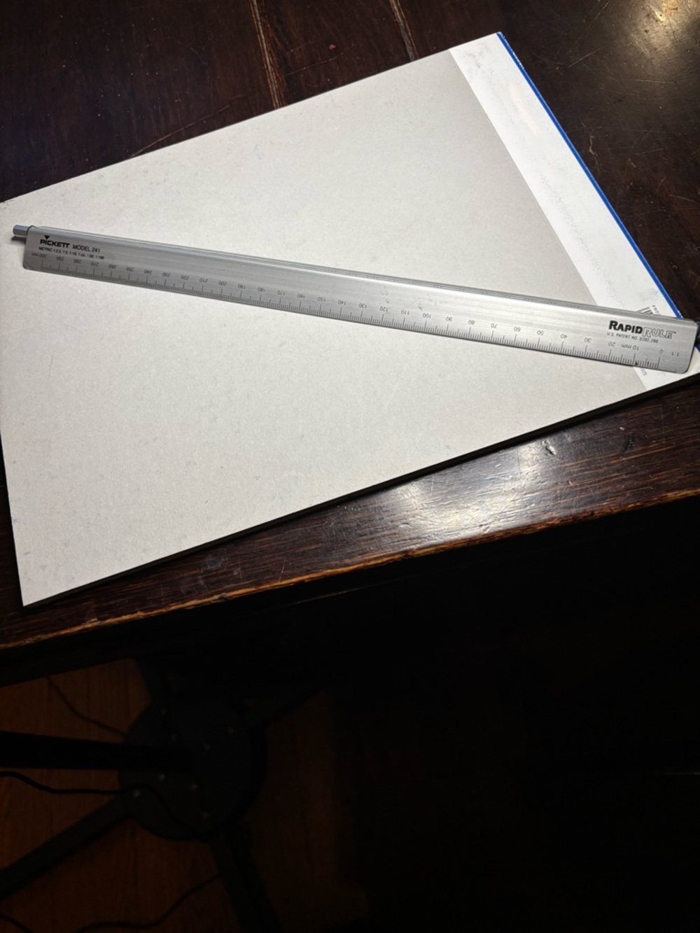 RapidRule Aluminum Architect Scale Ruler with Clear Plastic Case
